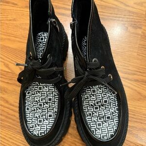 Black and White Designer Boots